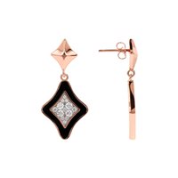 Earrings Bronzallure Woman in Metal Alloy WSBZ02209.BLK-CZ - WSBZ02209.BLK-CZ